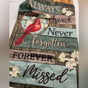 Garden flag no stand or pole 27 x 39